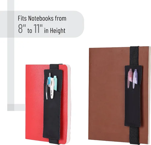 Vista 11 de Mr. Pen - Soporte ajustable para bolígrafo con banda elástica para cuaderno