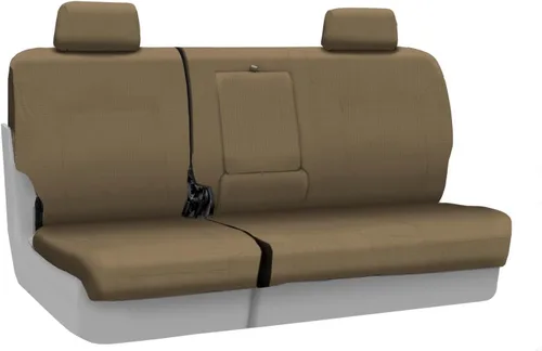 Vista 15 de Coverking Funda de asiento de ajuste personalizado para modelos selectos de Nissan Frontier, polialgodón (negro)