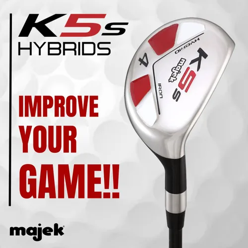 Vista 2 de Majek Golf All Hybrid # 4 Senior Flex Diestro Nueva Utilidad A Flex Club