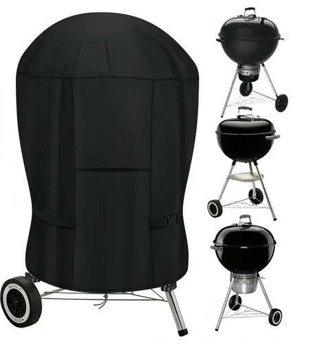 Vista 10 de Cubierta de parrilla de carbón para Cuisinart CCG190RB, cubierta redonda de parrilla de carbón portátil para Weber Smokey Joe 14, cubierta