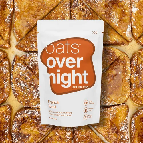 Vista 6 de Oats Overnight Tostadas francesas – Avena alta en proteínas, 2.7 onzas