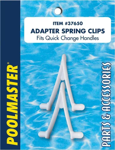 Vista 4 de Poolmaster 37650 - Adaptador de mantenimiento de piscina con resorte en V para postes de piscina y herramientas de limpieza de piscinas, juego de 2