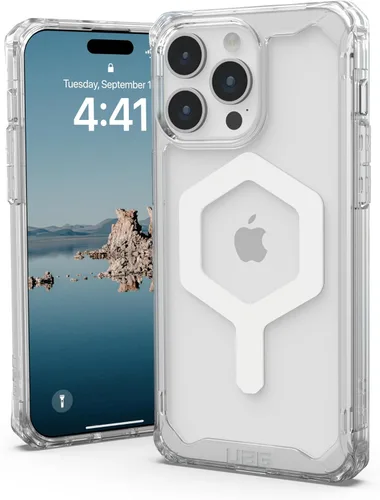 Vista 10 de UAG Plyo - Funda para iPhone 15 Pro Max, compatible con MagSafe, color Plyo - Hielo/Oro rosa