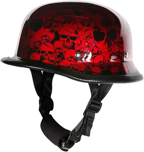 Vista 2 de Gorra de béisbol colorida alemana, novedosa calavera de cementerio