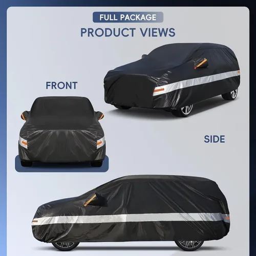Vista 5 de Funda de coche SUV personalizada para Audi Q2 2016-2023, 100% impermeable, transpirable, para exteriores, protección contra el sol, la lluvia