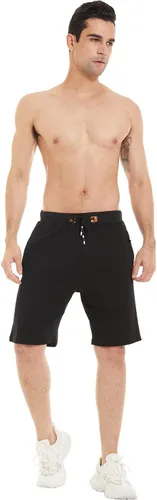 Vista 7 de QPNGRP - Pantalones cortos para hombre con cierre de cordón, cintura elástica