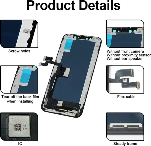 Vista 5 de [OLED] para iPhone Xs Reemplazo de pantalla de 5.8 pulgadas [NO LCD] Pantalla 3D Touch Frame Asamblea Digitalizador para Modelo A1920, A2097, A2098