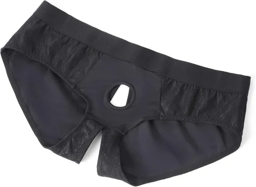 Vista 7 de Correa en arnés ropa interior bragas más tamaño, encaje sin tirantes arnés Boxer ropa