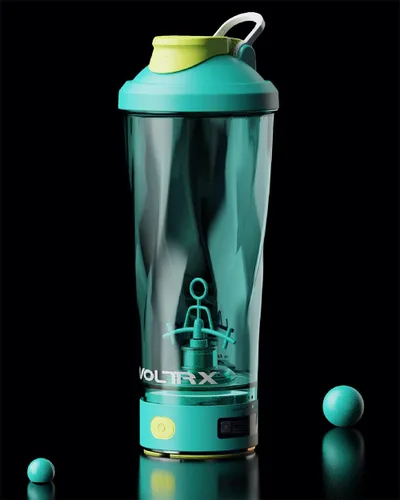 Vista 6 de VOLTRX Botella eléctrica agitadora - VortexBoost portátil recargable por USB C mezcladora de batidos de proteínas, vasos agitadores para batidos