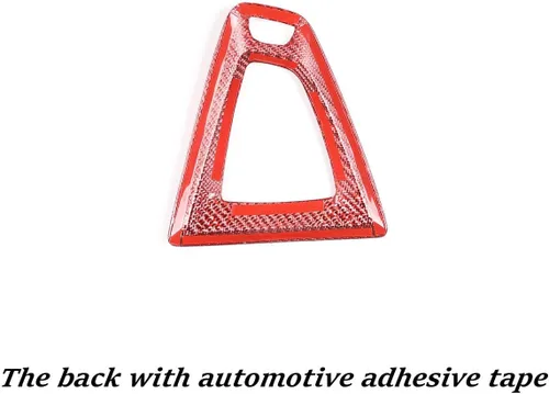 Vista 6 de YIWANG 100% rojo de fibra de carbono real coche interior consola central palanca de cambios cubierta panel para BMW M2 F87 M3 F80 M4 F82 F83 M5 M6