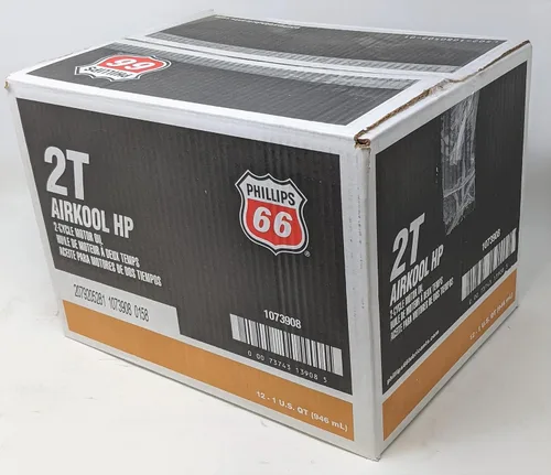 Vista 2 de 1073908 Caja de 12 litros de aceite de motor Airkool HP de 2 ciclos