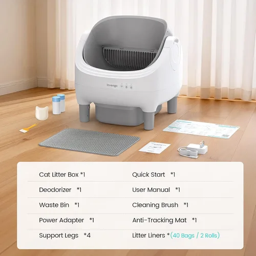 Vista 9 de Caja de arena automática, caja de arena autolimpiante abierta para varios
