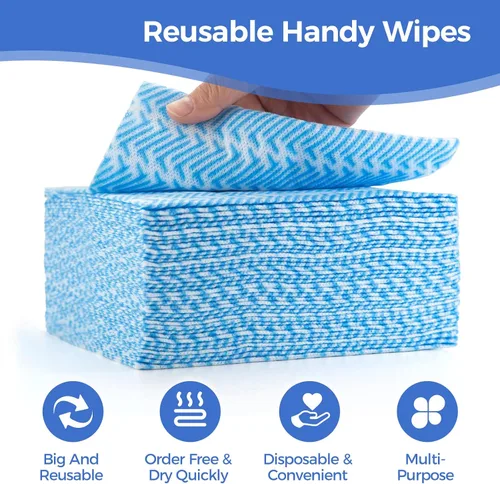 Vista 2 de Paños de Limpieza Reutilizables Handi Toallitas, Paños Reutilizables, Toallas para Platos Desechables, Toallitas Prácticas Secas, Grandes