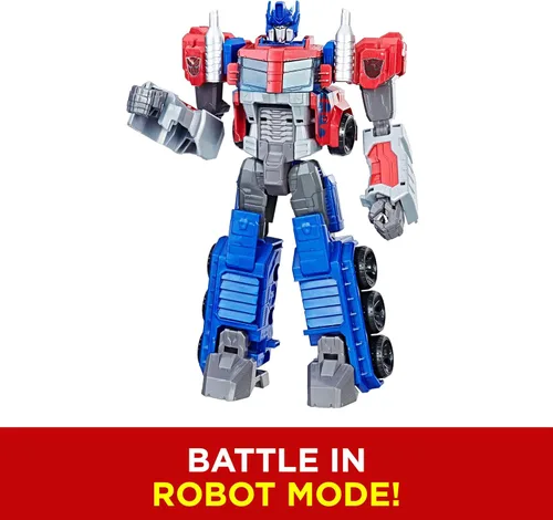 Vista 4 de Transformers heróicos juguetes Optimus Prime figura de acción- Figura de acción atemporal de gran escala, cambia en el camión de juguete - Juguetes