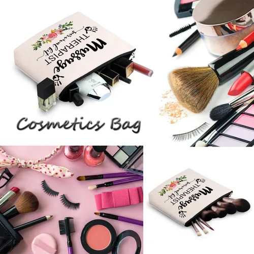 Vista 3 de WCGXKO Kit de supervivencia para terapeuta de masaje, bolsa de maquillaje y regalo de graduación, Varios colores, Masajista