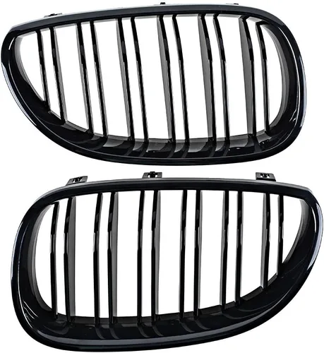 Vista 5 de Corp - 1 par de parrilla de riñón negra brillante compatible con E60 E61 serie 5 '03-'10