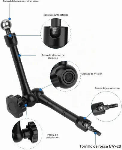 Vista 4 de Mippko Soporte para iPad para soporte de micrófono/soporte de música para micrófono, soporte para tableta compatible con almohadillas Nexus/LG G