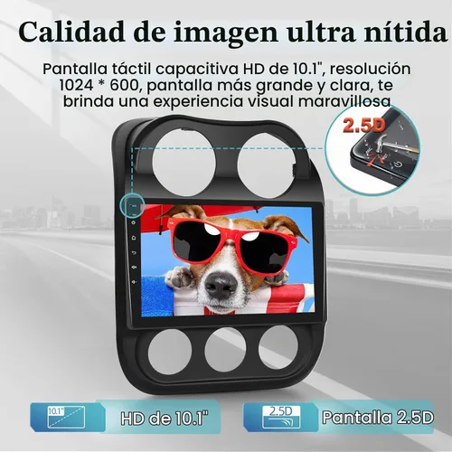 Vista 5 de NHOPEEW 2+32G 10.1'' Android Car Stereo para Jeep Patriot Compass 2010-2016