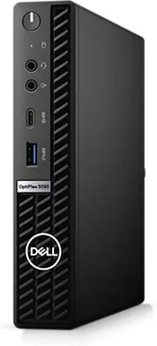 Vista 4 de Dell Optiplex 5090 Micro Desktop Core i5-10500T - Disco duro SSD de 512 GB - 16 GB RAM 6 núcleos @ 3.8 GHz Win 11 Pro Negro (renovado)