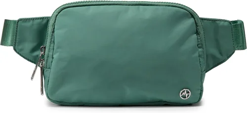 Vista 17 de Bolsa de Cinturón Pander Grande 2L, Riñonera de Nylon para Mujeres y Hombres con Correa Ajustable Negro Onyx