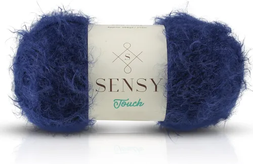 Vista 33 de Sensy Touch - Ovillo de lana, 3.5 onzas, 268 yardas, calibre 3 claro (blanco)
