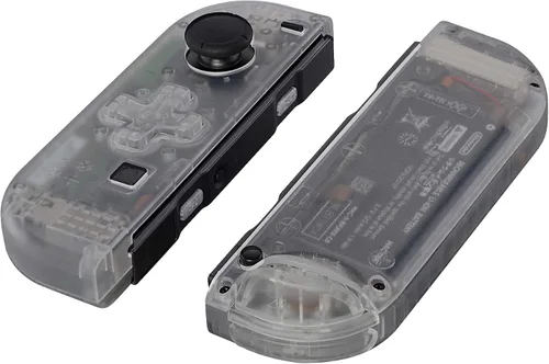 Vista 3 de eXtremeRate Transparent Clear Joycon Handheld Controller Housing (D-Pad Version) wFull Set Buttons, DIY Replacement Shell Case for Nintendo Switch &