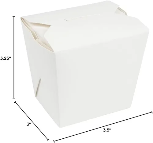 Vista 18 de Restaurantware Cajas para llevar comida china: 25 paquetes de 16 onzas, recipientes desechables para llevar, resistentes a la grasa, recipientes