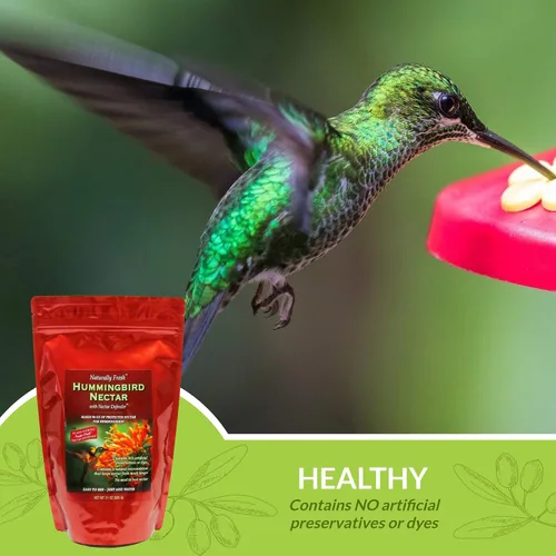 Vista 9 de Polvo de néctar de colibrí naturalmente fresco con defensor de néctar