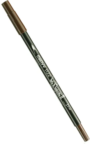 Vista 24 de Uchida 1122-C-3 Marvy Extra Fine Tip Le Plume II Rotulador de doble punta, azul