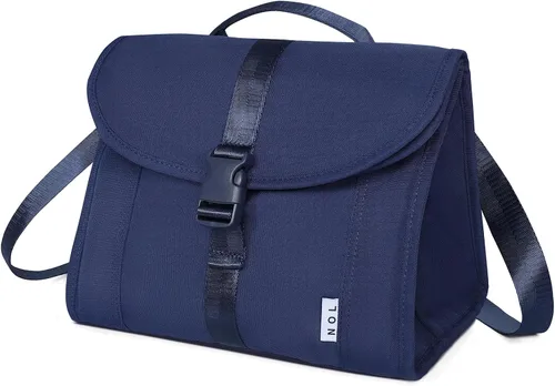 Vista 10 de NOL Natural Organic Lifestyle Bolsa de almuerzo aislada para mujeres/hombres, caja enfriadora de almuerzo reutilizable de nailon a prueba de fugas