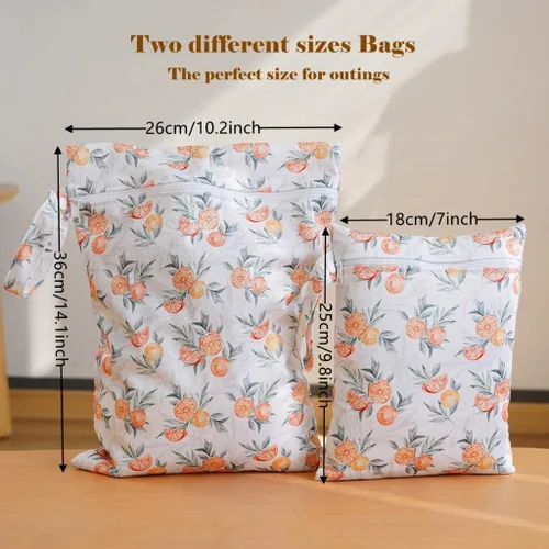 Vista 3 de Bolsas húmedas de 2 tamaños, bolsa de almacenamiento impermeable para Playa