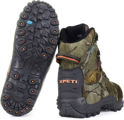 Vista 6 de XPETI Thermator - Botas de senderismo ligeras y antideslizantes para hombre, Nieve