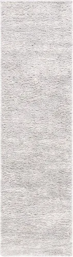 Vista 3 de SAFAVIEH Berber Shag Collection - Tapete para pasillo, 2 x 6 pies, color gris y marfil, diseño moderno, no desprende pelusa y de fácil cuidado, 1.2