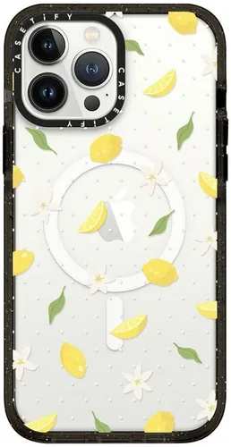 Vista 23 de CASETiFY Funda Impact para iPhone 13 [Protección contra caídas de grado militar 4X de 8.2 pies/Compatible con Magsafe] - #1 Mom - Transparente