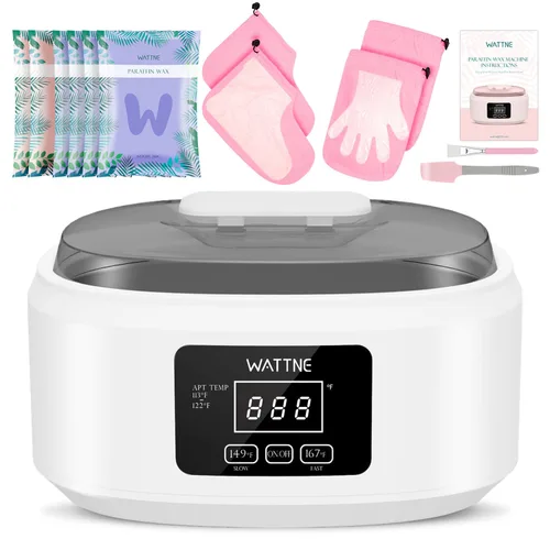 Vista 10 de Máquina de cera de parafina para manos y pies - Kit de calentador de cera de parafina hidratante con temporizador automático y función de mantener