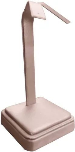 Vista 14 de Pendiente de joyería de cuero rosa con soporte en T grande ~ 6.75 pulgadas de alto
