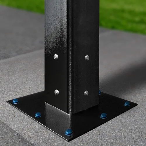 Vista 2 de Mail Boss, Placa base de montaje en superficie negra 7155 Negro