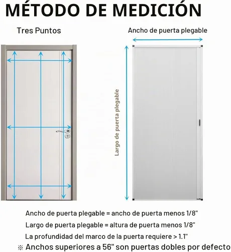 Vista 5 de MaKefeile Puerta celular plegable de acordeón sin perforaciones para puertas celulares, puertas correderas para dormitorios, pasillos, divisores