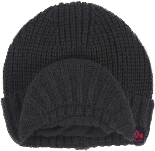 Vista 23 de Janey&Rubbins Gorro de punto diario con orejeras con forro polar y calavera