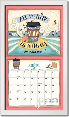Vista 8 de Lang Brands, LLC, marco de calendario de pared contemporáneo, acabado negro