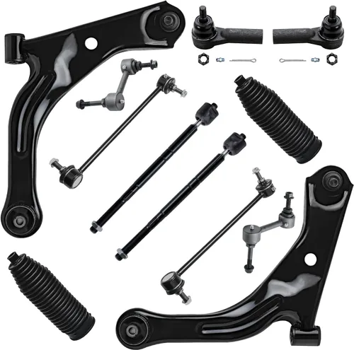 Vista 42 de Detroit Axle - Kit de extremo de 12 piezas para Ford Explorer Mercury Mountaineer 1998-2001 1999 2000, 2 brazos de control delanteros superiores