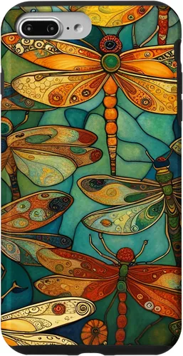 Vista 12 de iPhone 16 Dragonfly Party III Pretty Dragonflies In A Garden Flying Case