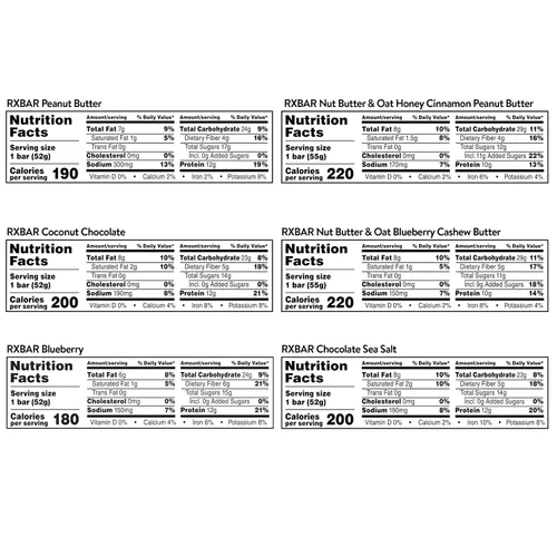 Vista 32 de RXBAR Barras de proteínas, barras de aperitivos, paquete variado (12 unidades)