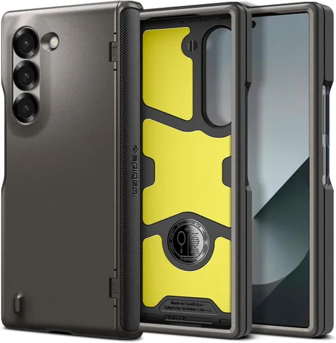 Vista 10 de Spigen Funda para Galaxy Z Fold 6, Slim Armor Pro (2024) [protección de bisagra] - Negro Negro