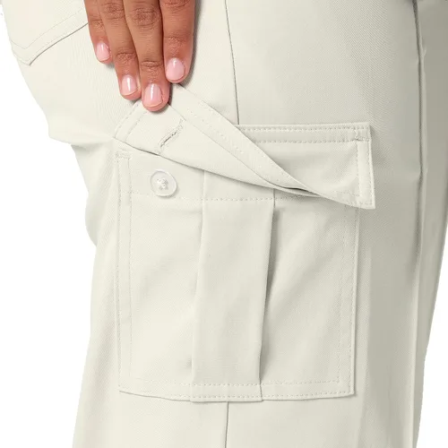 Vista 4 de Lee Pantalón cargo Petite Flex to Go con costuras de tiro medio para mujer