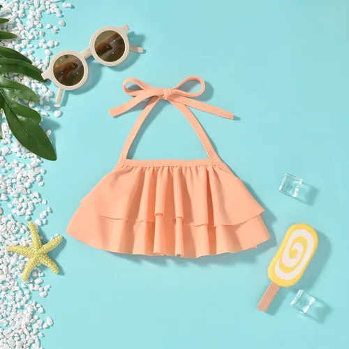 Vista 4 de Aalizzwell Traje de baño para niñas pequeñas con sombrero