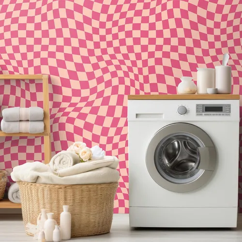 Vista 6 de Dunzoom Papel tapiz a cuadros de despegar y pegar de 15.75''x118'' pulgadas, estético, extraíble, papel de contacto, papel tapiz preppy, decoración