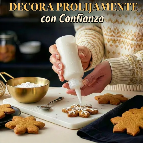 Vista 7 de 6 botellas de plástico para salsas de 4 onzas (4.1 fl oz), juego de botellas reutilizables pequeñas con punta fina cortable, para barbacoa, picnic