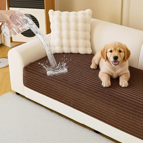 Vista 15 de MYSKY HOME Funda de sofá en forma de L, 100% impermeable para mascotas, fundas de sofá modular en forma de L, fundas de sofá antideslizantes