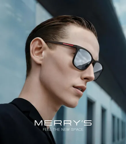 Vista 2 de MERRY'S Lentes de sol polarizados cuadrados para hombres y mujeres, ultraligeros, para conducir, pesca, golf, UV400 S8668